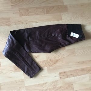 Faux leather leggings